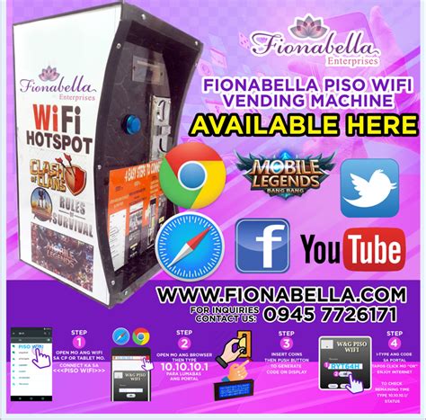 raffy wifi vendo|Fionabella Piso WiFi Vending Machine .